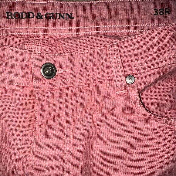 Rodd & Gunn Straight Fit
Coral Pink Cotton Blend Jeans - Picture 6 of 7